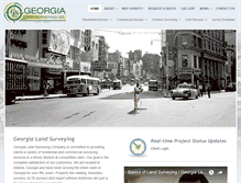 Tablet Screenshot of georgialandsurveying.com